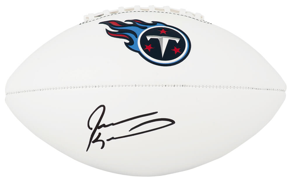 Jevon Kearse Signed Tennessee Titans Logo Franklin White Football