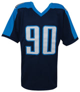 Jevon Kearse Signed Blue Custom Football Jersey w/The Freak
