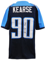 Jevon Kearse Signed Blue Custom Football Jersey w/The Freak
