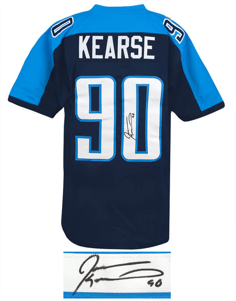 Jevon Kearse Signed Dark Blue Custom Football Jersey
