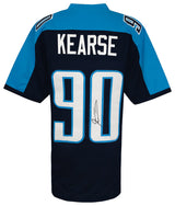 Jevon Kearse Signed Blue Throwback Custom Football Jersey