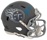 Jevon Kearse Signed Tennessee Titans SLATE Riddell Speed Mini Helmet