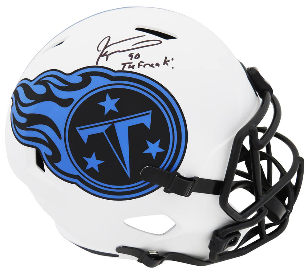 Jevon Kearse Signed Tennessee Titans Lunar Eclipse Riddell Full Size Speed Replica Helmet w/The Freak