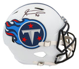 Jevon Kearse Signed Tennessee Titans White Throwback Riddell Full Size Speed Replica Helmet