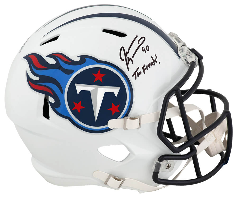 Jevon Kearse Signed Tennessee Titans Riddell Full Size Speed Replica Helmet w/The Freak