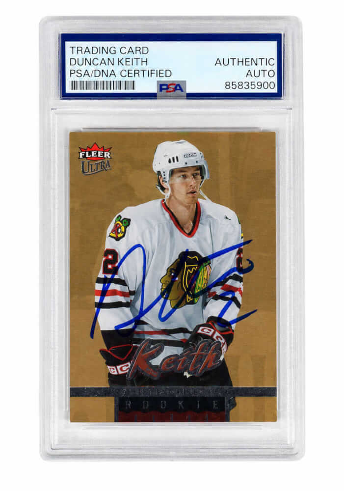 Duncan Keith Signed Blackhawks 2006 Fleer Ultra Gold Medallion Rookie Hockey Trading Card #211 - (PSA Encapsulated)