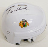 Duncan Keith Signed Blackhawks White Hockey Mini Helmet