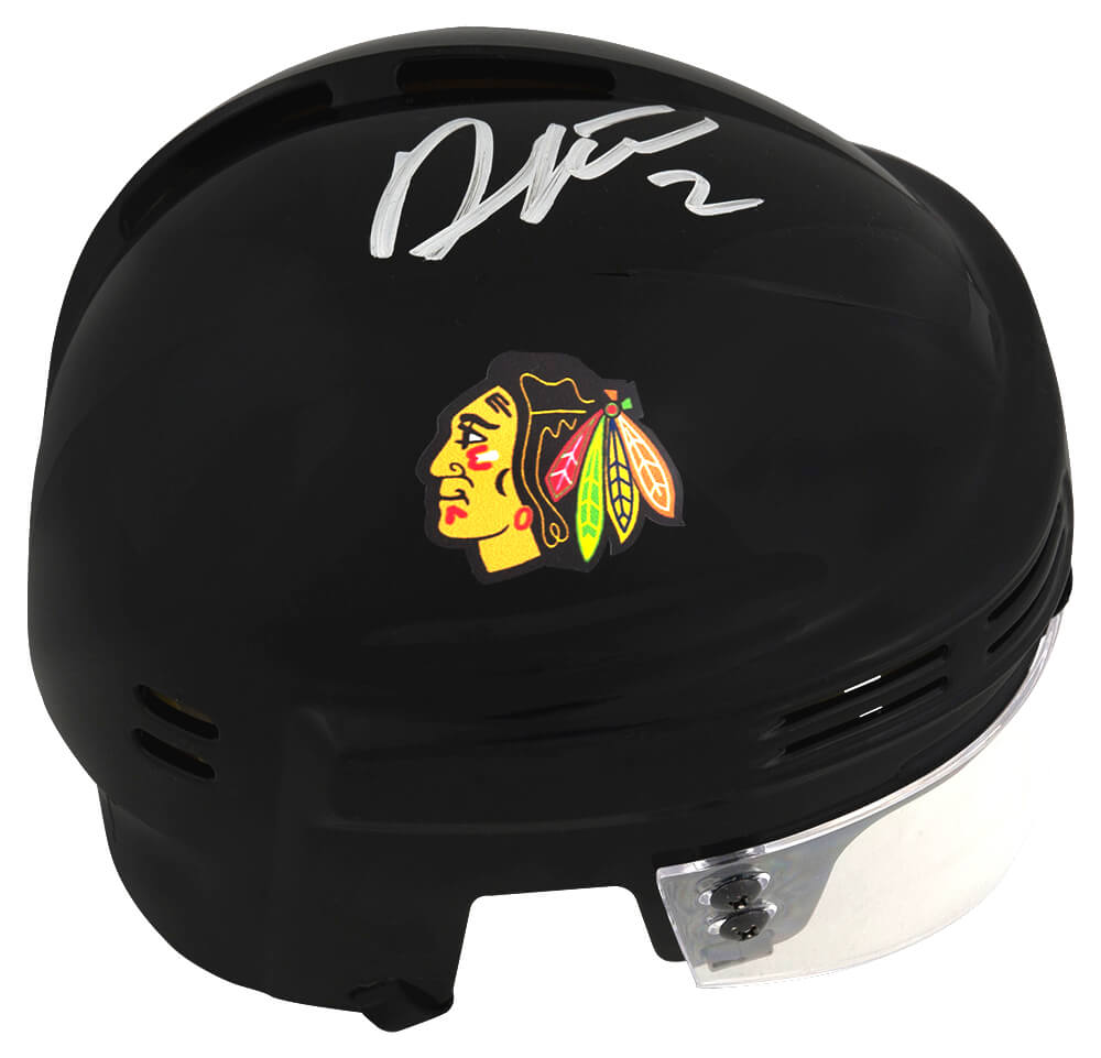 Duncan Keith Signed Chicago Blackhawks Black Hockey Mini Helmet