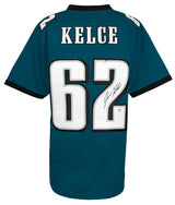 Jason Kelce Signed Green Custom Football Jersey - (PSA)