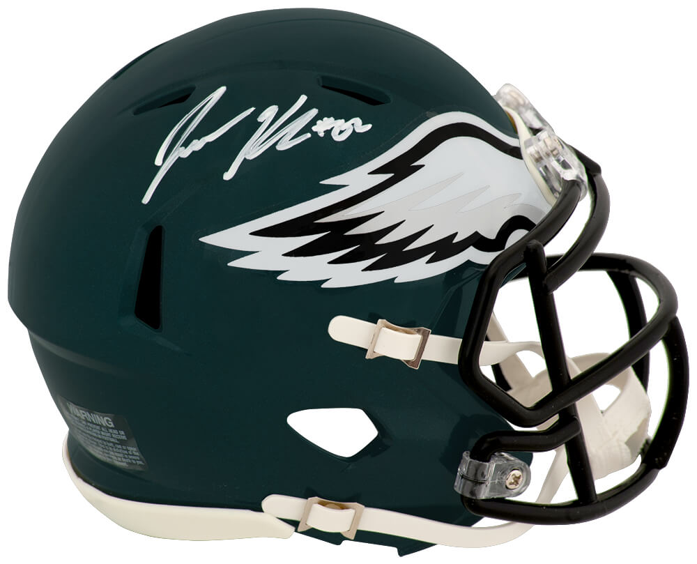 Jason Kelce Signed Philadelphia Eagles Riddell Speed Mini Helmet
