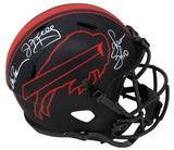 Jim Kelly, Thurman Thomas & Andre Reed Triple Signed Buffalo Bills Eclipse Riddell Speed Full Size Replica Helmet
