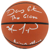 Gary Payton & Shawn Kemp Dual Signed Wilson I/O NBA Basketball w/The Glove, Reign Man
