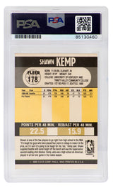 Shawn Kemp Signed Seattle Supersonics 1990 Fleer Rookie Basketball Card #178 - (PSA/DNA Encapsulated)