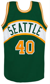 Shawn Kemp Signed Green Custom Basketball Jersey w/Reign Man