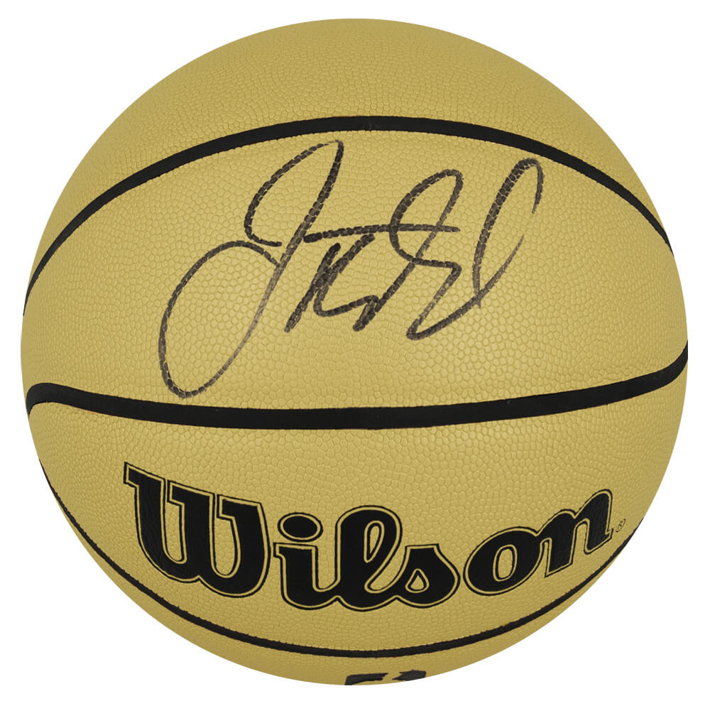 Jason Kidd Signed Wilson Gold NBA Full Size Basketball