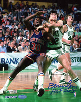 Bernard King Signed New York Knicks vs Celtics Action 8x10 Photo w/HOF 2013 - (Fanatics)
