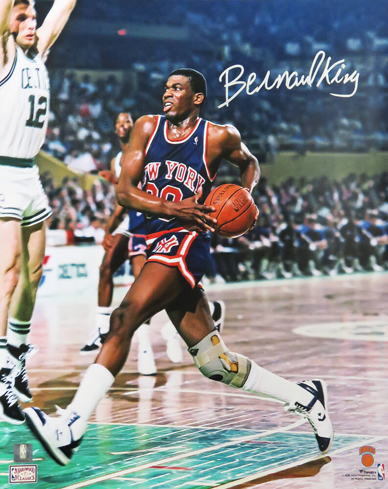 Bernard King Signed New York Knicks Action 16x20 Photo