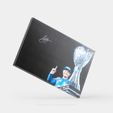 Kyle Larson Signed 2021 NASCAR Cup Championship Trophy 20x32 Gallery Wrapped Photo on SpeedCanvas (PA)