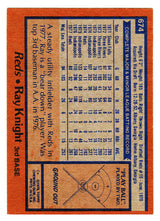 Ray Knight Signed Cincinnati Reds 1978 Topps Rookie Baseball Card #674