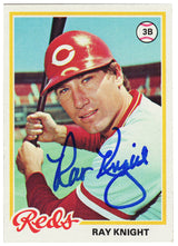Ray Knight Signed Cincinnati Reds 1978 Topps Rookie Baseball Card #674