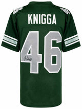 Noah Knigga Signed Green Custom College Football Jersey