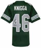 Noah Knigga Signed Green Custom College Football Jersey w/Knigga Please