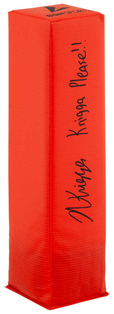 Noah Knigga Signed BSN Orange Football Endzone Pylon w/Knigga Please
