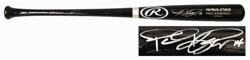 Paul Konerko Signed Rawlings Pro Black Baseball Bat