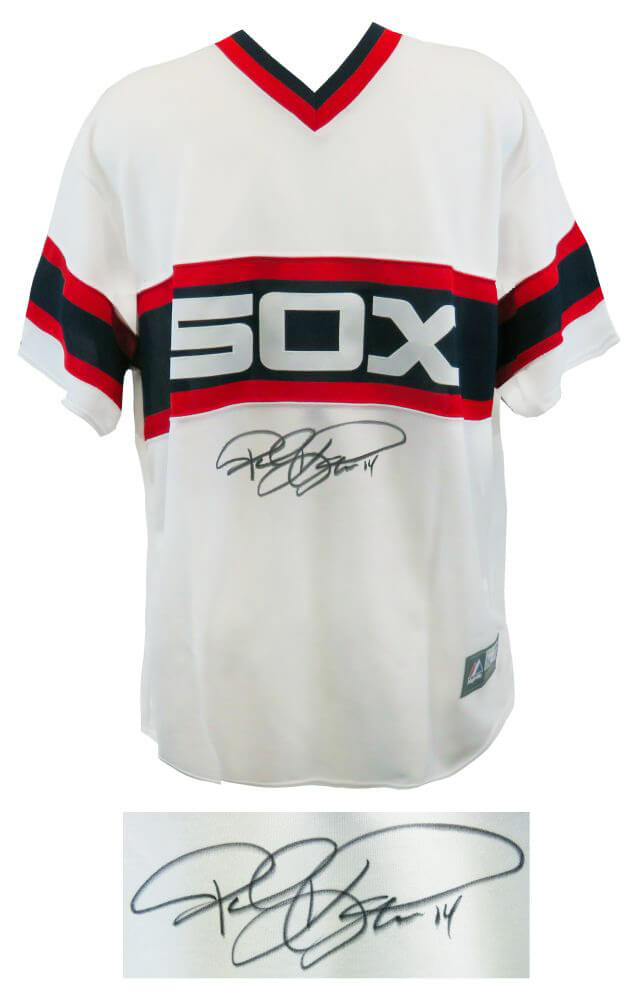Paul Konerko Signed Chicago White Sox White Throwback Majestic Replica Baseball Jersey