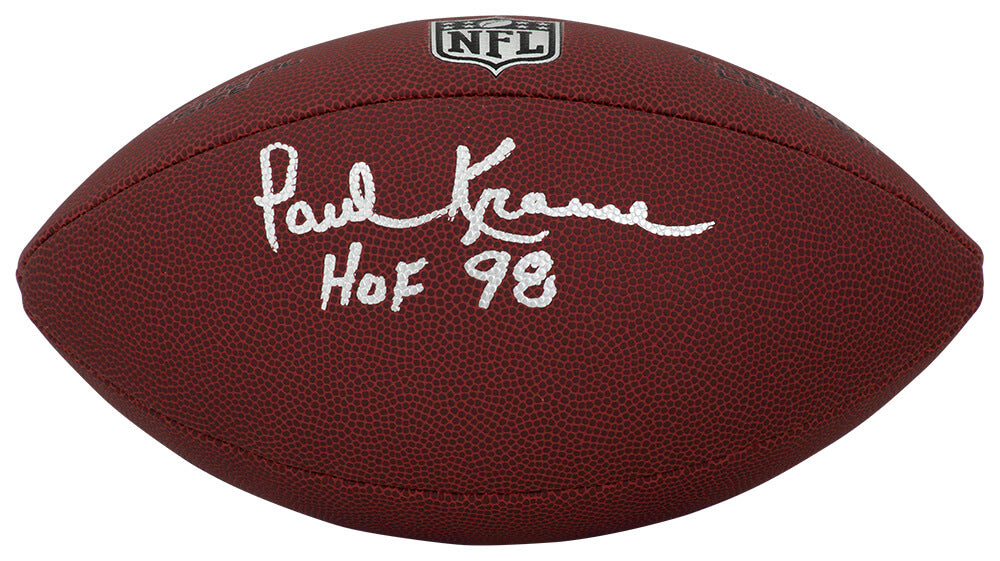 Paul Krause Signed Wilson Limited Full Size NFL Football w/HOF'98