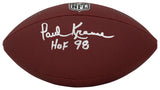 Paul Krause Signed Wilson Limited Full Size NFL Football w/HOF'98