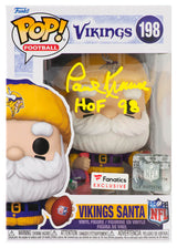 Paul Krause Signed Minnesota Vikings 'SANTA' Funko Pop Doll #198 w/HOF'98