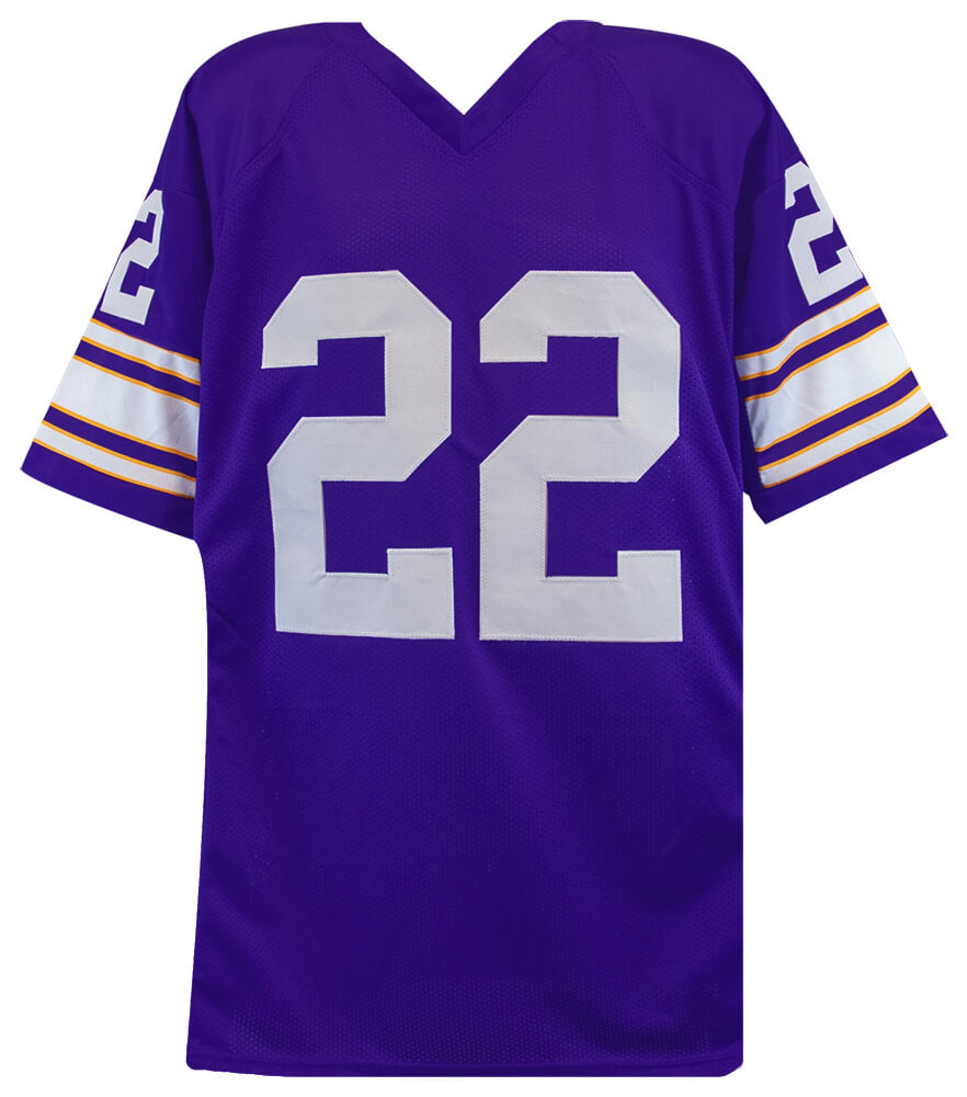 Paul Krause Signed Purple Custom Football Jersey w/81 INT