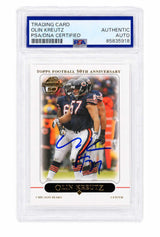 Olin Kreutz Signed Chicago Bears 2005 Topps Football Trading Card #126 - (PSA Encapsulated)