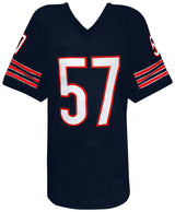 Olin Kreutz Signed Navy Custom Football Jersey w/6x Pro Bowl