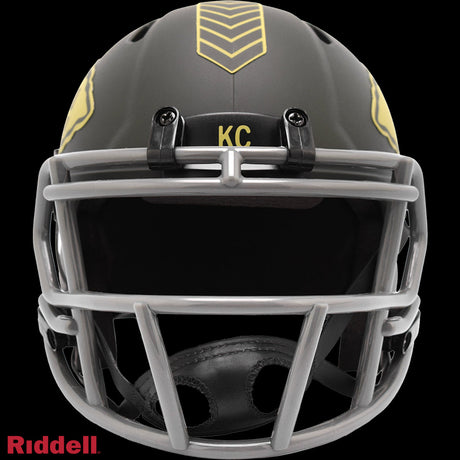 Kansas City Chiefs NFL Riddell Salute To Service 2025 Mini Helmet