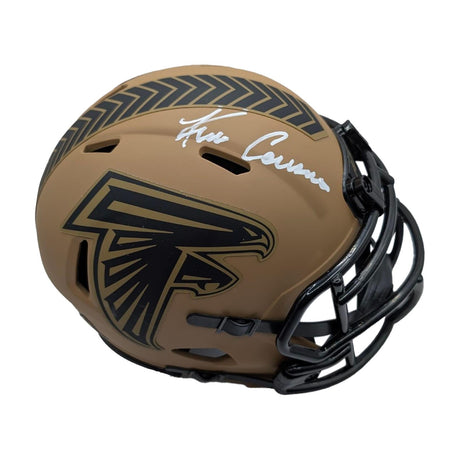 Kirk Cousins Signed Authentic Falcons Salute To Service 2023 Mini Helmet