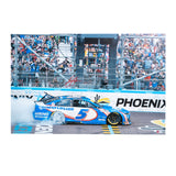 Kyle Larson Signed 2021 NASCAR Cup Championship Winner Burnout Celebration 20x32 Gallery Wrapped Photo on SpeedCanvas (PA)
