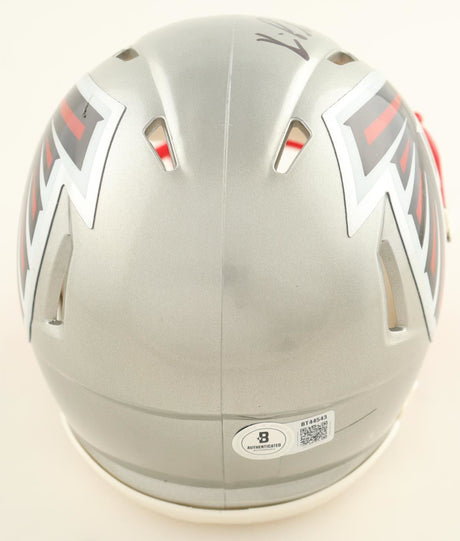 Kyle Pitts Signed Authentic Atlanta Falcons Flash Mini NFL