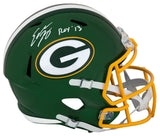 Eddie Lacy Signed Green Bay Packers FLASH Riddell Full Size Speed Replica Helmet w/ROY'13