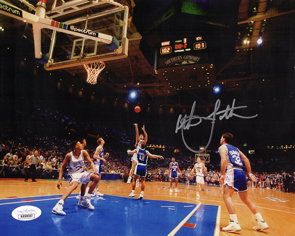 Christian Laettner Signed Duke The Shot Image 8x10 Photo - (JSA)