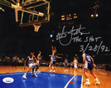 Christian Laettner Signed Duke The Shot Image 8x10 Photo w/The Shot 3-28-92 - (JSA)