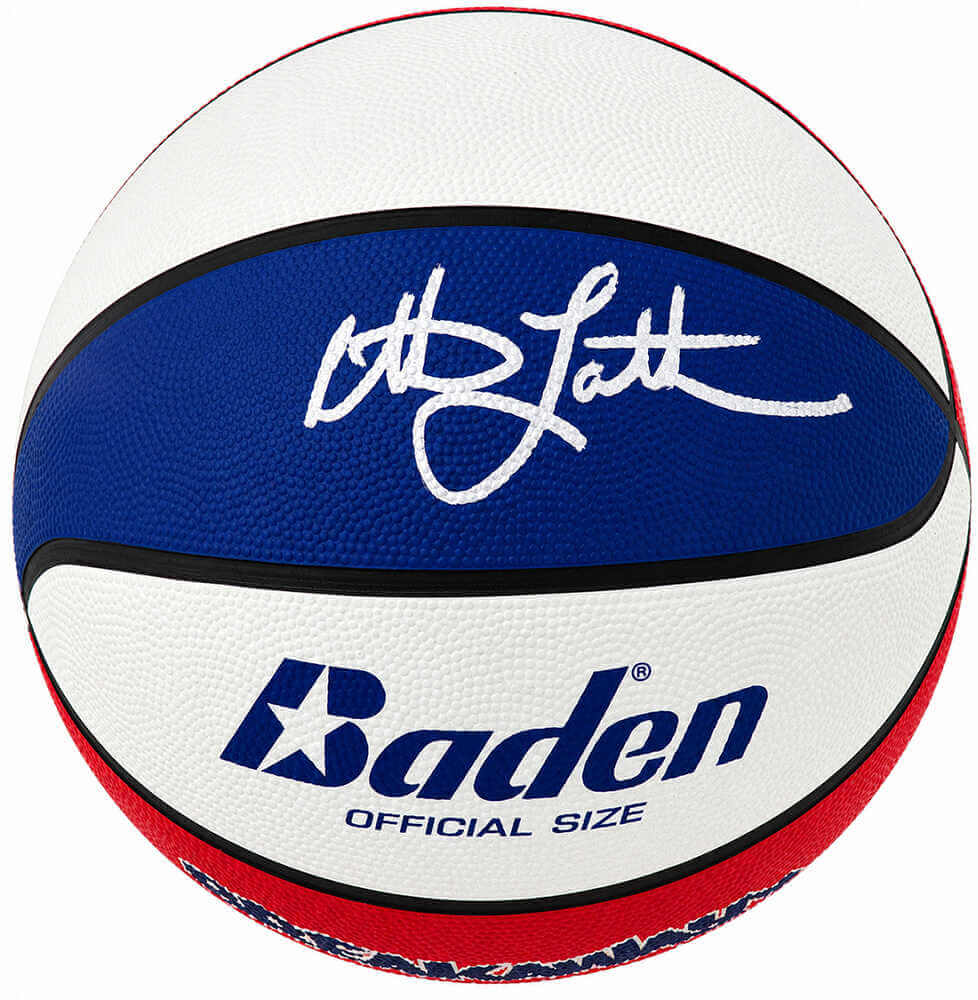 Christian Laettner Signed Baden Red, White & Blue Full Size Basketball