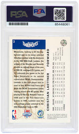 Christian Laettner Signed Timberwolves 1992-93 Upper Deck Rookie Basketball Card #3 - (PSA Encapsulated)
