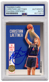 Christian Laettner Signed Team USA Olympics 1992 Skybox Basketball Trading Card #USA9 - (PSA Encapsulated)