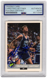Christian Laettner Signed 1992 Classic Draft Picks Basketball Trading Card #43 - (PSA Encapsulated)