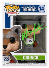 Christian Laettner Signed Minnesota Timberwolves Crunch Mascot Funko Pop Doll #14