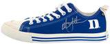 Christian Laettner Signed Duke SKICKS White & Blue Shoe - (Right Foot)