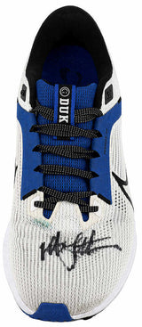 Christian Laettner Signed Duke Nike White & Blue Shoe - (Left Foot)