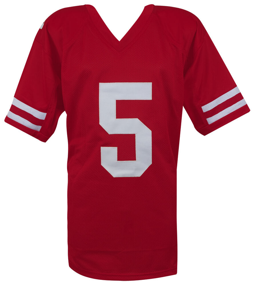 Trey Lance Signed Red Custom Football Jersey (Beckett)